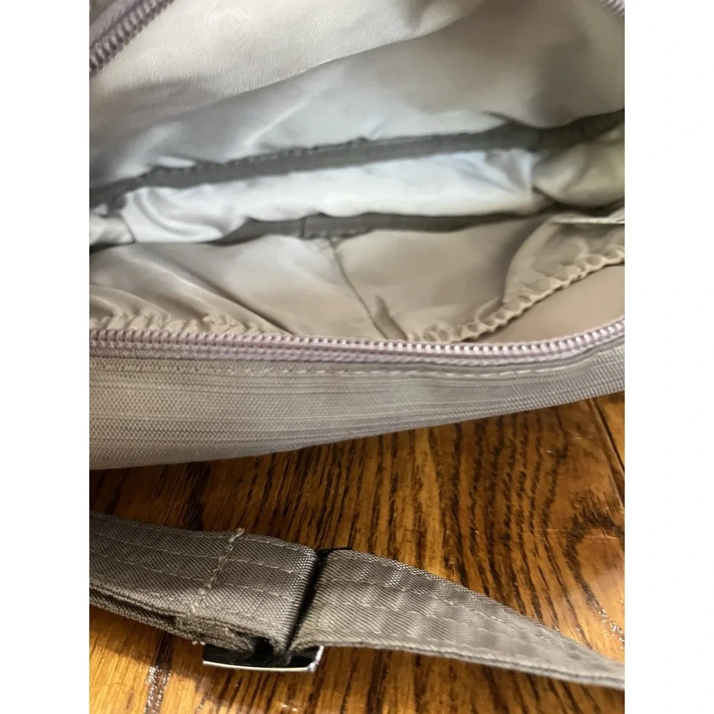Lug Carousel Crossbody Belt Bag Purse Gray Brown Quilted Convertible